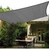 HAIKUS Tenda a Vela Rettangolare 3x5 Metri, Traspirante, Protezione Raggi UV 98%, Vela Ombreggiante 5x3, Grigia, Tenda da Sole per Esterno, Giardino Terrazzo, Grafite