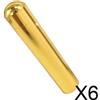 3x Chitarra Lap Slide in Acciaio Massiccio Cromato Oro Dobro
