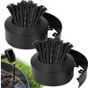 Velway Bordo Giardino Flessibile, Nero, 20m, Altezza 10cm | 60 Picchetti, Bordura per Aiuola in Plastica Resistente, Ideale per Prato, Sentieri e Bordatura da Giardino