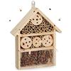 Relaxdays Casetta per Api da Assemblare, Rifugio per coccinelle, api selvatiche e crisope, DIY, 33x24,5x7 cm, Naturale