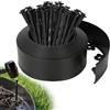 Velway Bordo Giardino Flessibile, Nero, 10m, Altezza 10cm | 40 Picchetti, Bordura per Aiuola in Plastica Resistente, Ideale per Prato, Sentieri e Bordatura da Giardino