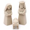 DRW Mistero Nascita, 3 Pezzi, Colore Tortora, Realizzato in PLA 4 x 4 x 15 cm
