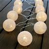 Multistore 2002 Set di LED luce bianco catena Lampion sfere a batteria