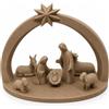 DRW Mistero Nascita da 1 Pezzo con portale dal Design Moderno, Colore Legno, 22,6 x 25 x 20 cm