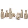 DRW Mistero moderno, 5 pezzi, con Re Magi, colore tortora, realizzato in PLA 4 x 4 x 15 cm