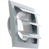 Steinberg14 Grigio Ø 100mm Griglia di Ventilazione con Lamelle Mobili, Valvola Antiritorno con Protezione dagli Insetti
