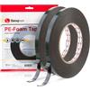Sanojtape Nastro Biadesivo Nero Ultraresistente Sanojtape 9mm x 10m (2-Pack) Nastro per Montaggio Permanente Ideale per Applicazioni Automobilistiche Pezzi Formati, LED, Impermeabilizzazioni Spessore 1 mm