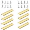 APKOL 8 Pcs maniglie per mobili invisibili Alluminio dorato, 20cm Maniglie | per mobili per armadi, maniglie per cucina bordo arrotondato per cassetti, armadi,Cucina
