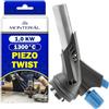 MONTERAL Cannello a Gas Portatile 1,0kW 1300°C Accensione Piezoelettrica | Attacco Tipo TWIST - Bruciatore a Gas Butano Adatto per Saldatura e Come Cannello da Cucina - MONTERAL
