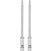 QUARKZMAN 2pz T10 Bit Torx di Sicurezza 1/4 Gambo Esagonale 4 Lungo | Acciaio S2, Magnetica Antimanomissione Stella Bits Punta Cacciavite Testa Torx con Foro, per Rimuovere Viti Fissaggio