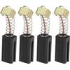 The Lord of the Tools 4 Pezzi Di Spazzole Di Carbone Scanalate Compatibili Con Aldi Compatibili Con Einhell 17 Mm X 8 Mm X 6 Mm Spazzola Motore Di Ricambio Per Utensili Elettrici Nera