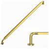Amerdeco UK0071 - Set di 10 maniglie per mobili in ottone spazzolato, distanza tra i fori di 320 mm, in lega di zinco, per mobili da cucina e armadi