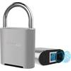 TenixLox Lucchetto resistente per impronte digitali con chiave di backup elettronica, 0,5 s, serratura biometrica veloce per armadietti da palestra, impermeabile IP66, lucchetto antifurto per cancelli esterni