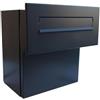 Letterbox24 F-042 XXL Cassetta postale passante a muro (profondità: 27-40,5 cm) RAL 7016 grigio antracite senza targhetta portanome - LETTERBOX24.de