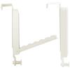 mumisuto 2 Pezzi Gancio pieghevole,Appendiabiti da Porta con 6 Scanalature Antiscivolo,Estensibile Gancio Appendiabiti per Porta per Porte con Spessore Inferiore a 4,8 cm,Senza Foratura (Bianco)