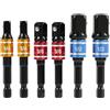 Yewseas 3 PCS Adattatore per Bussola, 1/4, 1/2, 3/8, Adattatori Professionali per Trapani e Avvitatori, Robusti e Versatili per Fai da Te e Riparazioni (6, Nero)