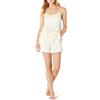 Amazon Essentials Set Pigiama con Canotta e Pantaloncini in Raso, Vestibilità Comoda Donna