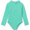 Amazon Essentials Costume da Bagno Intero Stile Rashguard, a Maniche Lunghe Bambine e ragazze