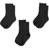 Amazon Essentials Calzini al Polpaccio a Costine Leggeri per Scuola a Costine in Maglia Liscia Bambini e ragazzi, 3 Paia