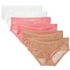 Amazon Essentials Slip Premaman sotto Il Pancione in Pizzo Elasticizzato Donna, Confezione da 6
