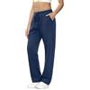 Aseniza Pantaloni Tuta Donna Gamba Larga Pantalone con Tasche e Coulisse Regolabile Larghi Pantaloni Casual per Jogging Fitness Sport Yoga