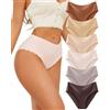 Sth Big Slip Donna Senza Cuciture Vita Medio Alta Bordi a Onda Pacco da 6 | Mutande Donna Invisibili,Morbide ed Elastiche,Senza Etichetta,Mutandine Donna vita alta,Intimo Comodo