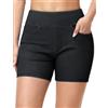 THE GYM PEOPLE Shorts Jeans Corti Scrunch Butt Vita Alta Stretch Donna | Push Up, 4 Tasche, Controllo Addome, Traspirante, Leggero, Morbido, Pantaloncini Estivi Skinny Sport Corsa Yoga Fitness