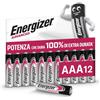 Energizer Advanced Pile AAA Alcaline 1,5V, Lunga Durata, Privo di Mercurio, Confezione da 12