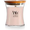 WoodWick candela profumata a clessidra media con Pluswick InnovationVaniglia e sale marino