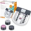 Beurer Foot Spa FB 60, Idromassaggiatore Plantare con Riscaldamento dell'Acqua, Idromassaggio, Massaggio Vibrante e 3 Zone di Temperatura
