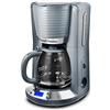 Russell Hobbs Macchina Caffè Americano Inspire, Programmabile 1100 W | Timer 24h e Display LCD, Filtro Lavabile, Design cromato grigio, Caraffa in Vetro da 1,25 L per 12 Tazze, 24393-56