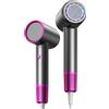 Slikwave Asciugacapelli agli ioni (leggero 1800 W, anello in ceramica agli ioni di litio), asciugatura rapida, asciugacapelli da salone con pulsante caldo/freddo, ioni in ceramica: styling delicato e