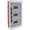 ETTROIT Centralino elettrico da incasso 36 moduli IP40 con portello trasparente fumè grigio RAL 7030 - DB110936