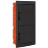 ETTROIT Centralino elettrico da incasso 72 moduli IP40 con portello cieco nero - DB112972B