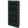 ETTROIT Centralino elettrico da incasso 72 moduli IP40 nero con portello trasparente fumè - DB110972B