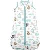 Mosebears Sacco nanna invernale per bambini, 2,5 tog,cotone, per diverse misure dalla nascita all'età di 24 mesi(blue zoo,12-18 mesi)