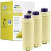 GOLDEN ICEPURE Filtro Acqua per Macchine da Caffè Compatibile Con De'Longhi DLSC002/SER3017 & 5513292811, Compatibile con De Longhi/ECAM/ESAM/ETAM/BCO, Serie EC, 3 pezzi