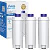 GOLDEN ICEPURE Filtro Acqua per Macchine da Caffè Compatibile Con De'Longhi DLSC002/SER3017 & 5513292811, Compatibile con De Longhi/ECAM/ESAM/ETAM/BCO, Serie EC, 3 pezzi