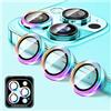 Kucheed Proteggi Obiettivo Della Fotocamera Compatibile con per iPhone 18 Duo, Kucheed Proteggi Schermo per Fotocamera in Vetro Temperato HD, Anelli Singoli in Metallo con Allineamento Automatico