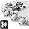 Kucheed Proteggi Obiettivo Della Fotocamera Compatibile con per iPhone 18 Duo, Kucheed Proteggi Schermo per Fotocamera in Vetro Temperato HD, Anelli Singoli in Metallo con Allineamento Automatico