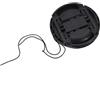 NbgrvB Copriobiettivo in plastica ABS, 58 mm, leggero, in plastica ABS (67 mm) | Design a pizzico centrale, antipolvere, resistente all'acqua, si adatta ai paraluce, facile da usare con una sola mano