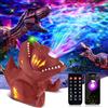 PIKOY Proiettore Stelle Soffitto Dinosauro, 22 Rumori Bianchi + 316 Modalità Colore, Telecomando Luce Notturna Bambini, Altoparlante Bluetooth