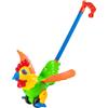 ZUNOXAZ Giocattolo Carrello Girello Primi Passi Gallina, 1 Pezzo Plastico | Aperto Creativo, Gioco che Cammina e Si Tira, Colore Casuale, per Attività Early Development