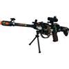 Generico Mitra Giocattolo con Luci e Suoni 62 CM Fucile Giocattolo Mitra Pistola Giocattolo Mitra M4 Gioco con Luci e Suoni Mitragliatrice Giocattolo Cosplay a Batteria Gioco Fucile Mitragliatore (A)