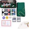 MAGIC SELECT Set da Poker Texas Hold Em | 200 Fiches, 2 Set di Carte, Bottone Dealer, Small-Big Blind, Tappetino, Scatola di Metallo, Manuale delle Regole in PDF