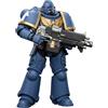 JOYTOY Warhammer 40k Ultramarines 1/18 Action Figure 12,29 cm | Ultramarines Intercessor con Fucile Bullone, Pistola Bullone, Spada, Età 15+ da Collezione