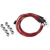 Dilwe Luci Auto RC 4 Luci Bianche 4 Luci Rosse a LED Accessorio per Modello Drift Auto RC
