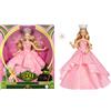 Mattel Universal Wicked Deluxe Glinda - Bambola alla moda e accessori, con corona e scettro, look ispirato al film