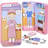 mierEdu - Gioco magnetico Box Dress Up - Infermiera da vestire I Promuove le capacità motorie + fantasia, ideale per la casa e come gioco da viaggio per bambini, giocattolo magnetico per bambini dai