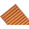 Generico Tappeto Stuoia in Bamboo Effetto Legno Moderno Degradè - Passatoia Cucina Antiscivolo con Fondo Sicuro, Diverse Misure (Arancione, 50x180 cm)